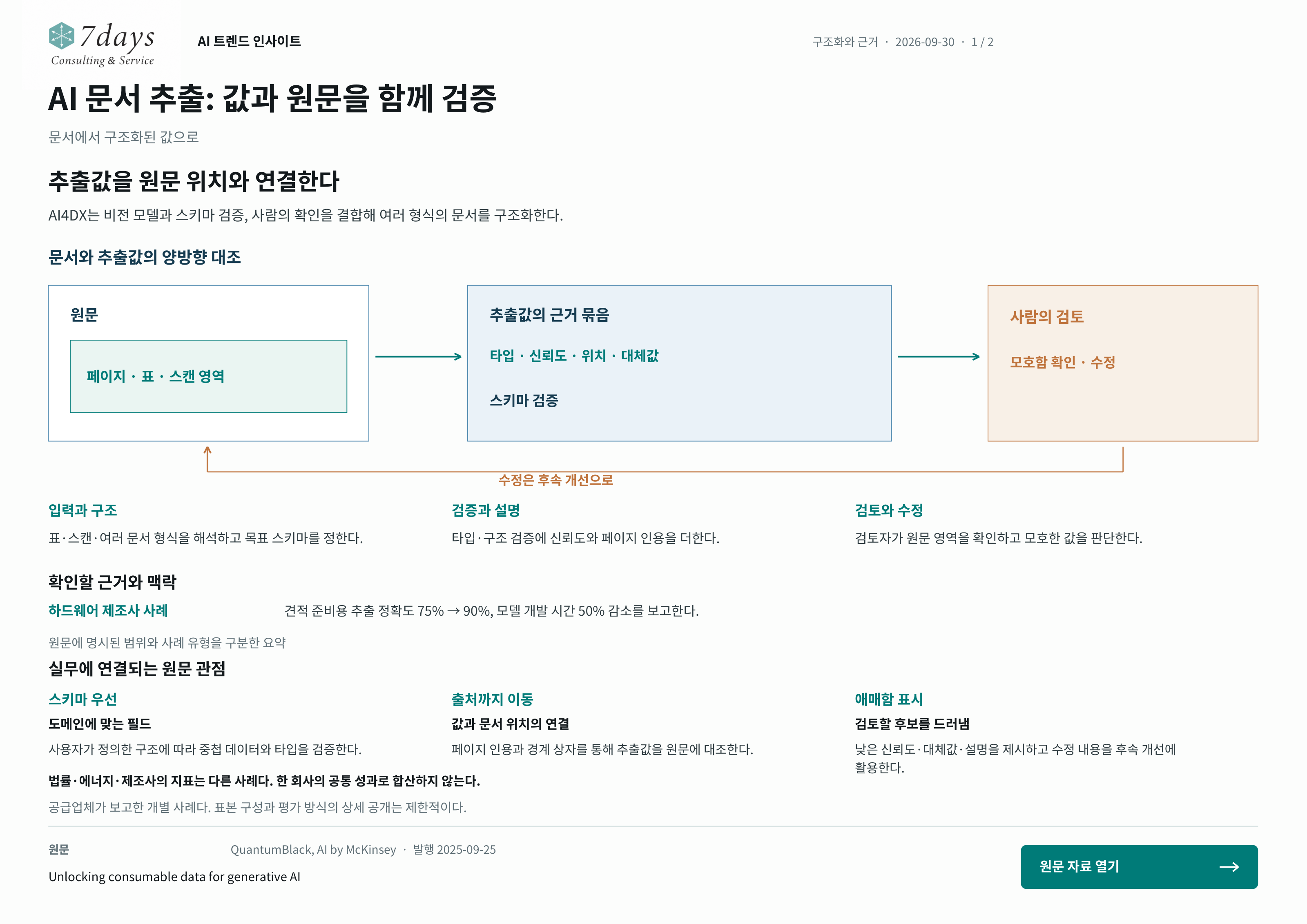 AI 문서 추출: 값과 원문을 함께 검증의 원문 근거 전체 페이지