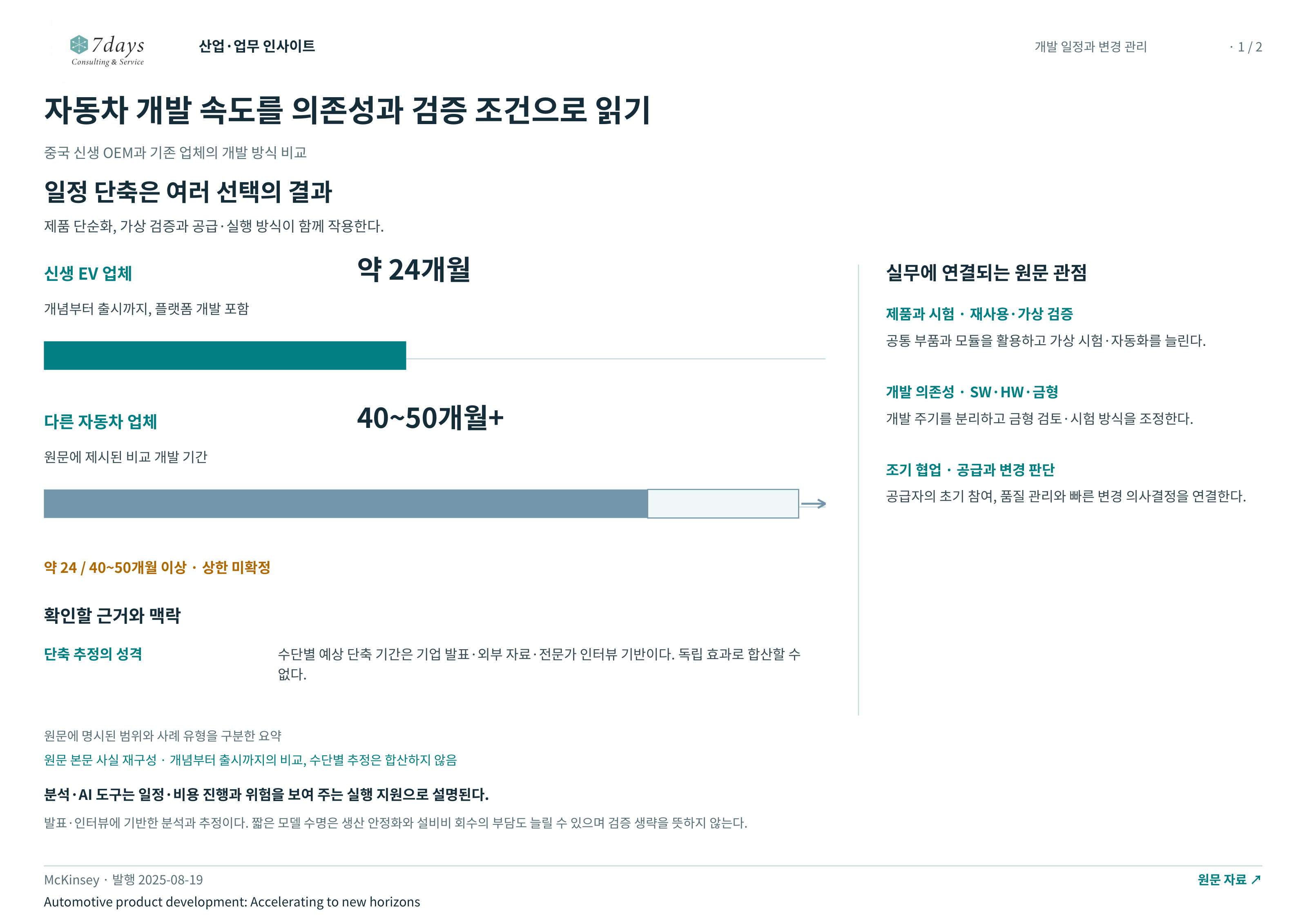 자동차 개발 속도를 의존성과 검증 조건으로 읽기 전체 페이지