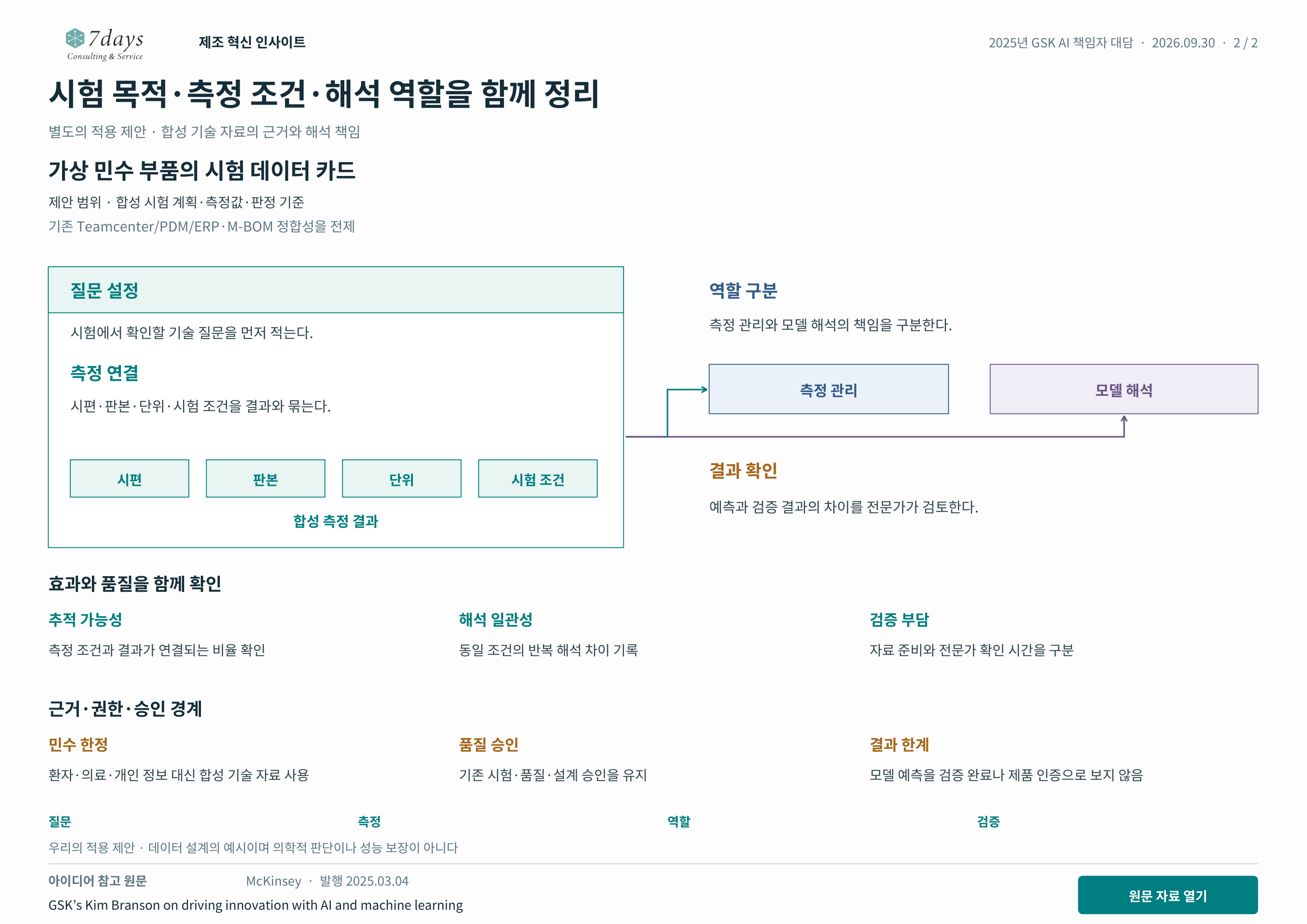 시험 목적·측정 조건·해석 역할을 함께 정리 별도의 적용 제안 전체 페이지