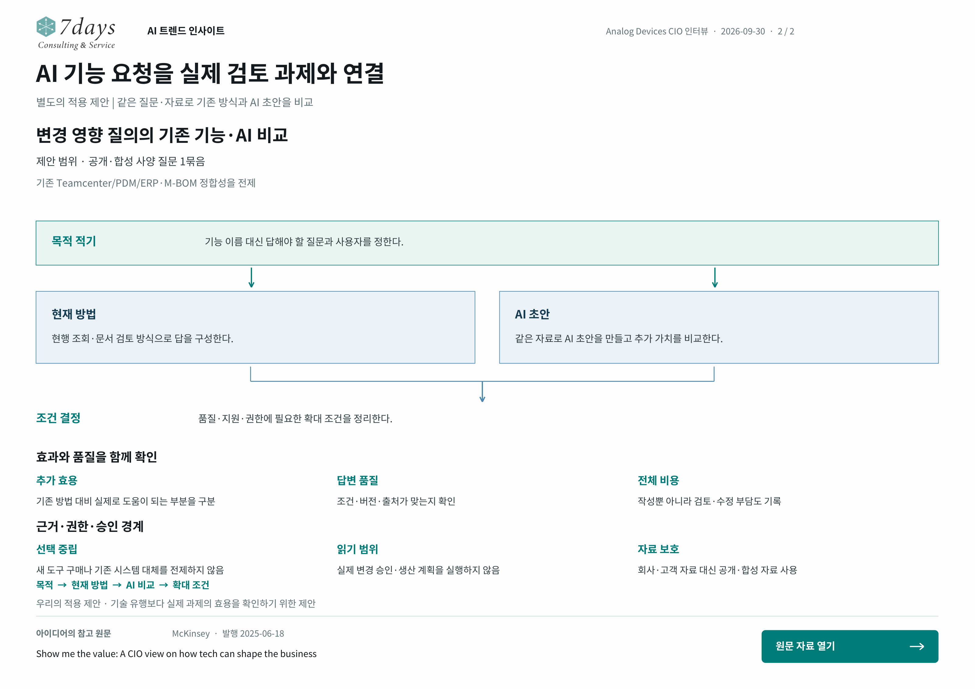 AI 기능 요청을 실제 검토 과제와 연결의 별도 적용 제안 전체 페이지