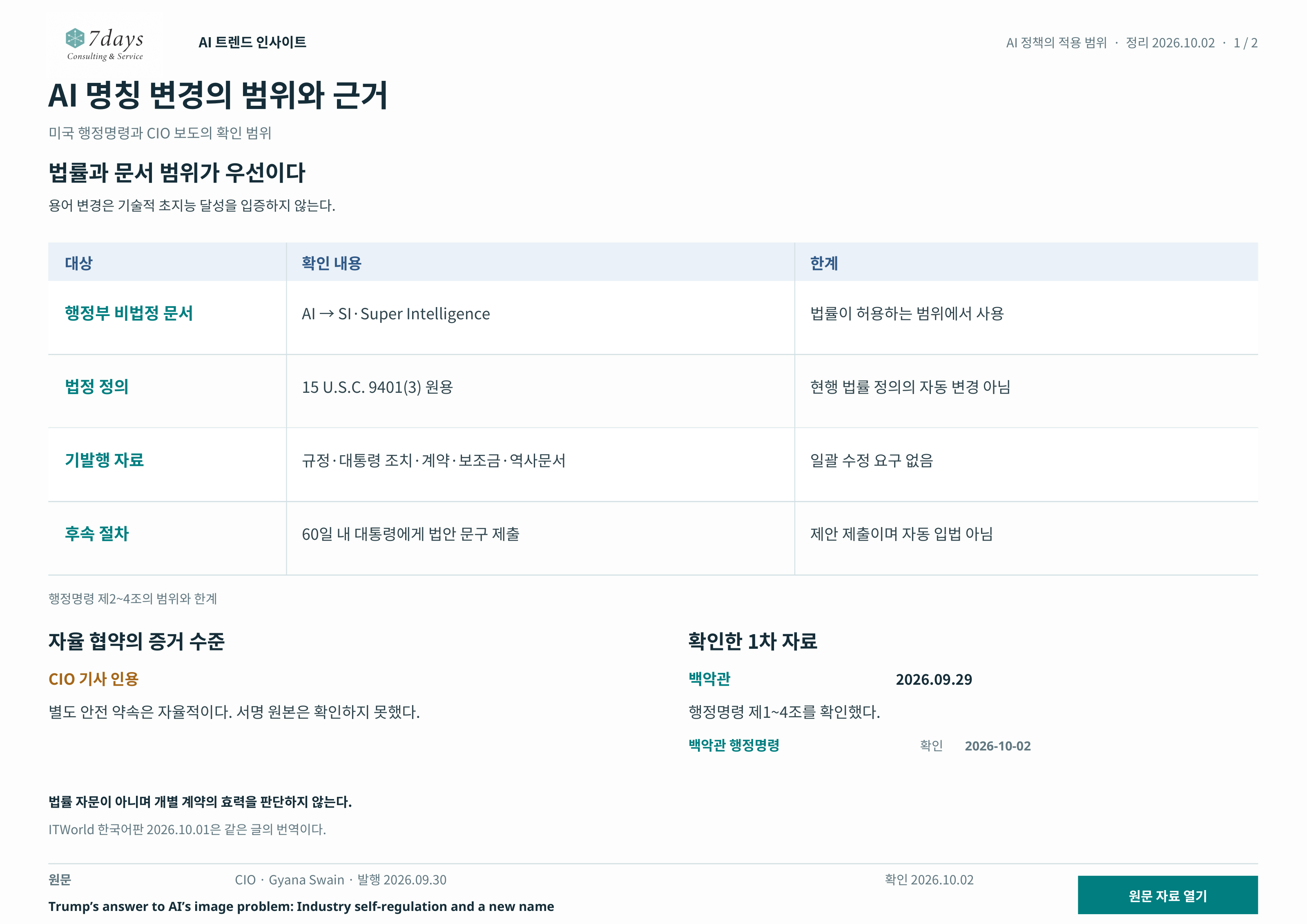 정책 범위 행렬
