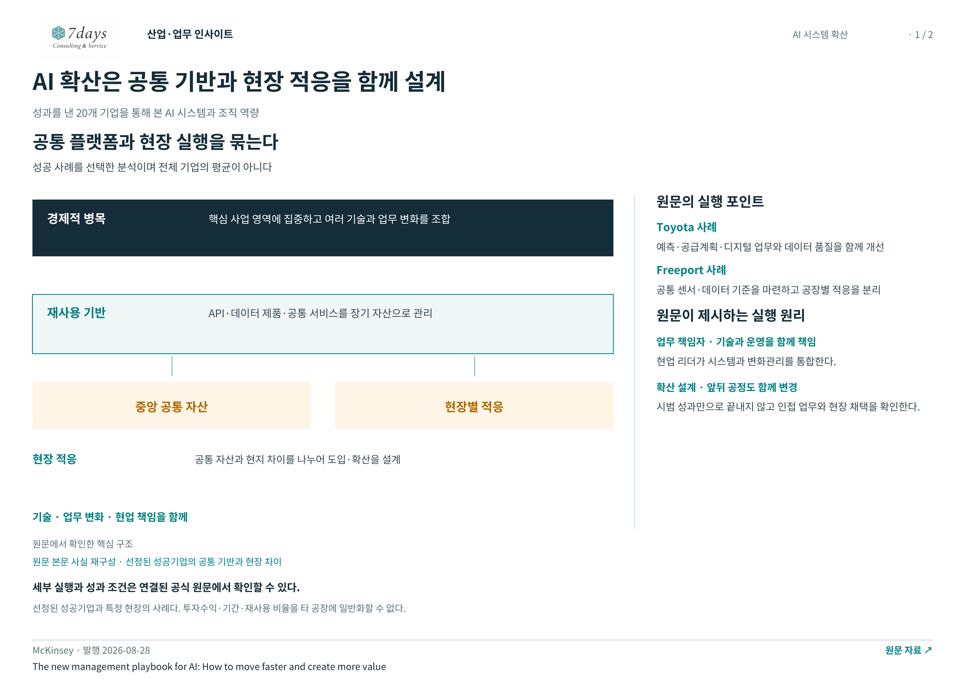 AI 확산은 공통 기반과 현장 적응을 함께 설계 전체 페이지